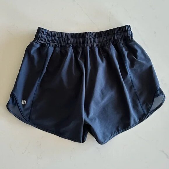 lululemon hotty hot 4” navy - Picture 1 of 4